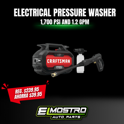 Electrical Pressure Washer Craftsman 1,700 PSI- (máquina presión de agua)