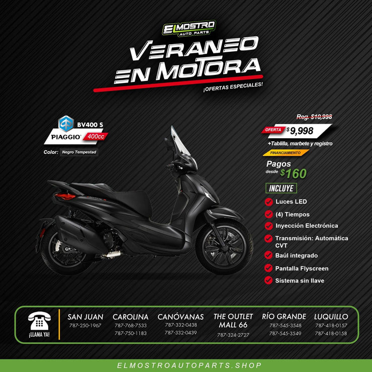 PIAGGIO BV 400 SPORT 2024-Nero Tempesta