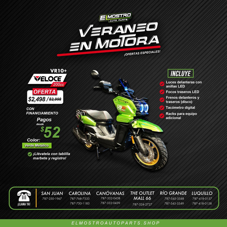 Motora Veloce Vr10-Verde