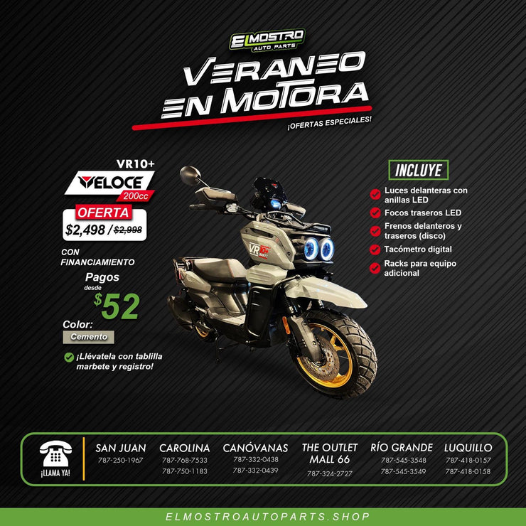 Motora Veloce Vr10-Cemento