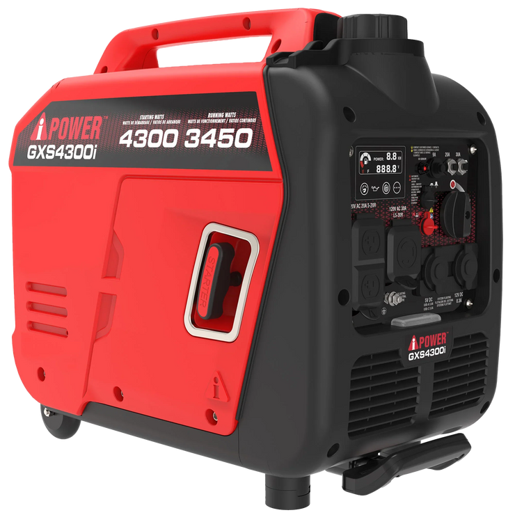 GENERADOR 120V A-IPOWER INVERTER GXS4300I | 4300 WATT / 3,450 RUNNING WATTS | PRENDE POR YOYO