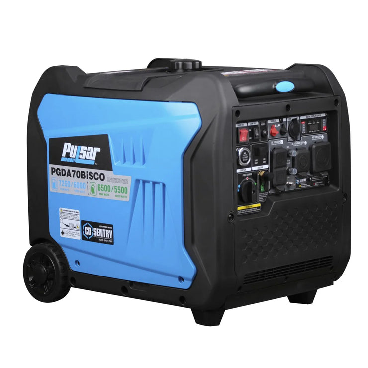 Pulsar PGDA70BiSCO | Inverter | Dual-Fuel | 7250-Watt peak / 6000-Watt Running (gasolina).