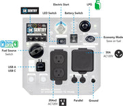 Pulsar PG5000BiSRCO | Inverter | Dual-Fuel | 5000-Watt peak / 4000-Watt Running (gasolina).