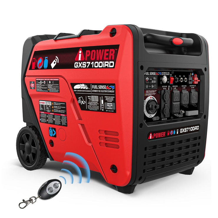 GENERADOR 120V/240V A-IPOWER INVERTER GXS7100IRD | 7100 WATT DUAL FUEL PRENDE POR BEEPER Y BOTÓN.